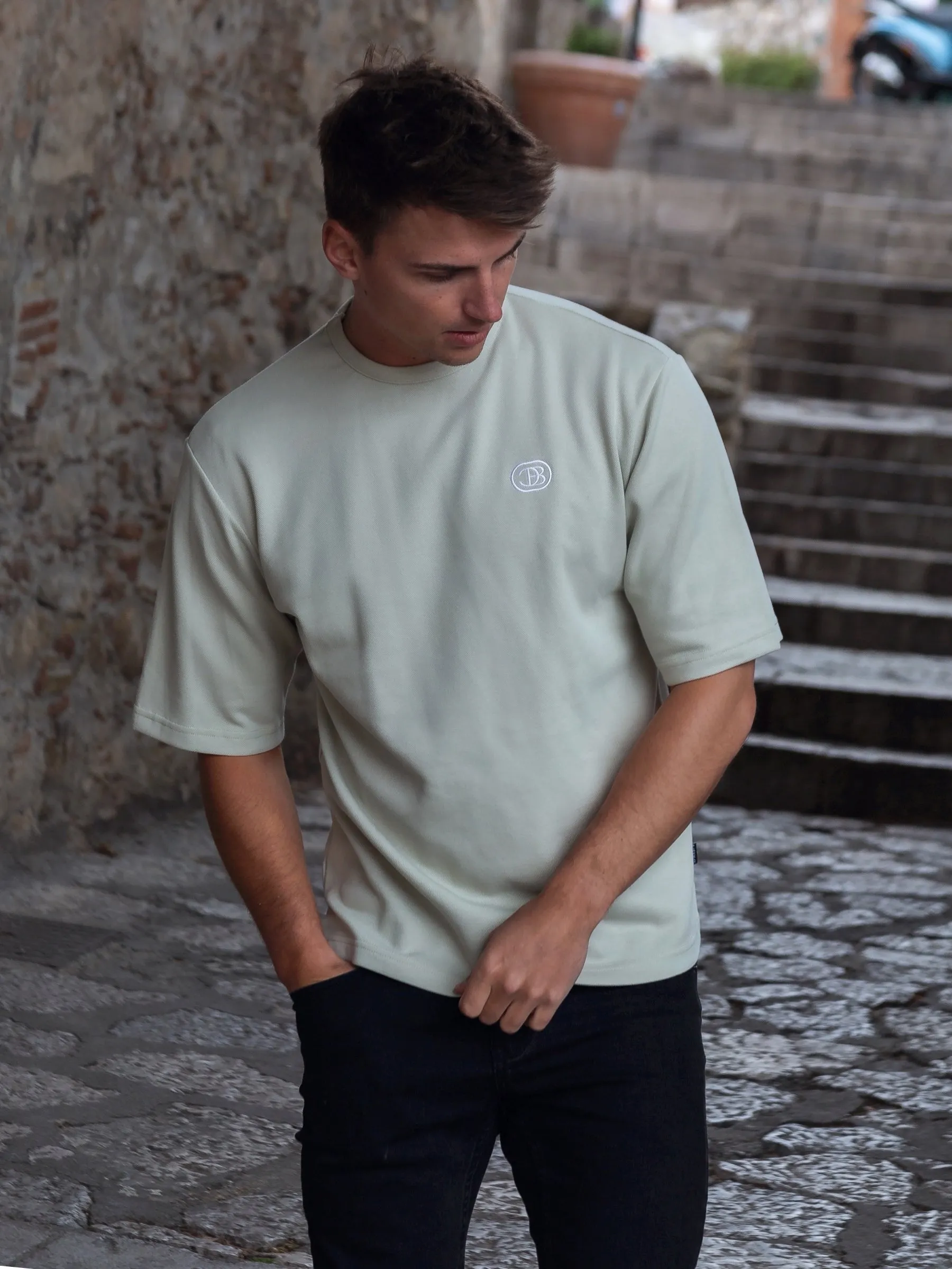 Icon Oversized T-Shirt - Sage Green