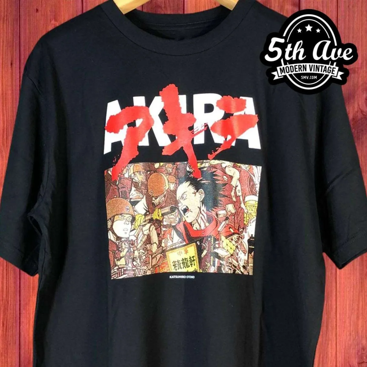 Iconic Resonance: The Akira t shirt with Akira on the Front and Back