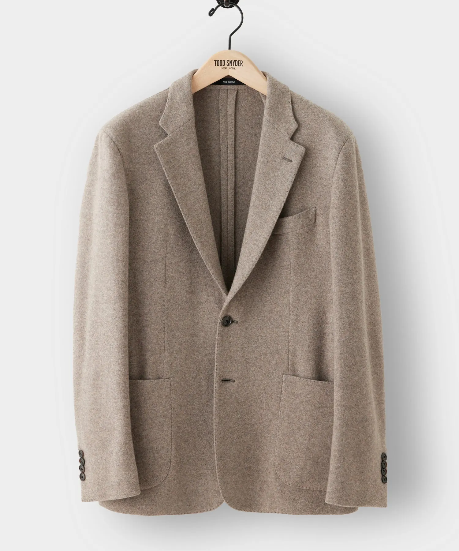 Italian Cashmere Sport Coat in Mushroom