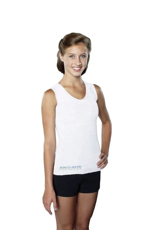 Knit-Rite Unisex Seamless Vest Torso Interface for Brace - V-Neck