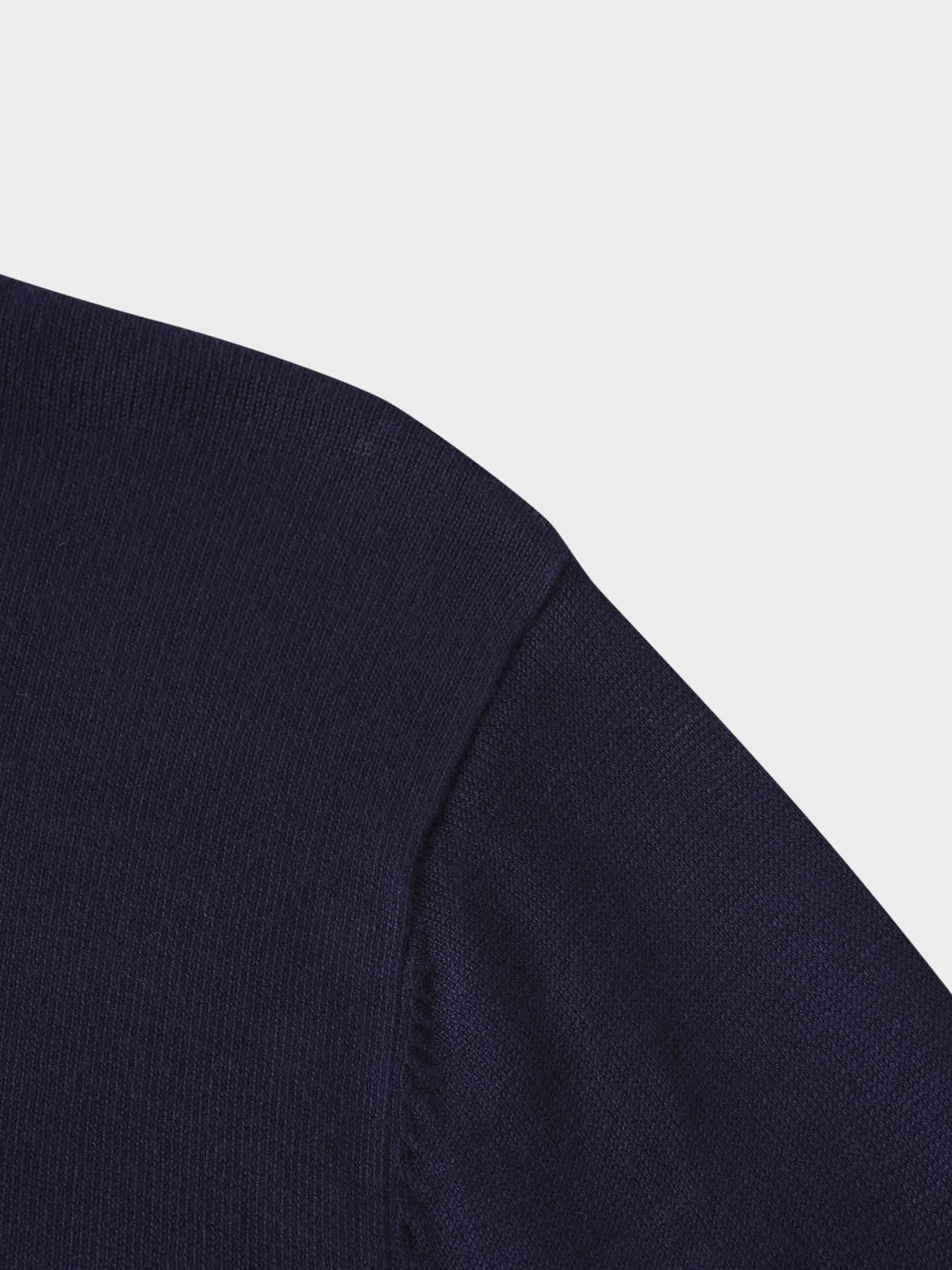 Knit Turtleneck-Navy