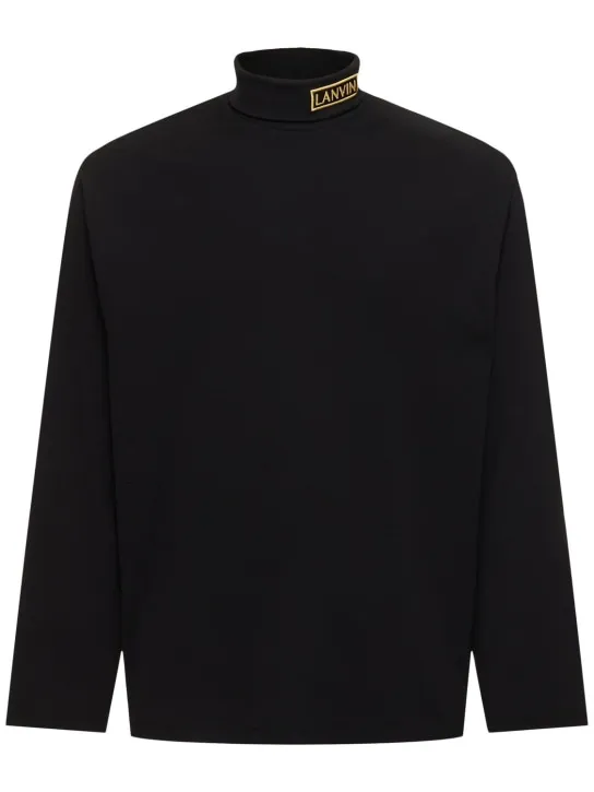 Lanvin   Jersey long sleeve turtleneck t-shirt 