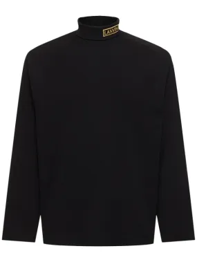 Lanvin   Jersey long sleeve turtleneck t-shirt 