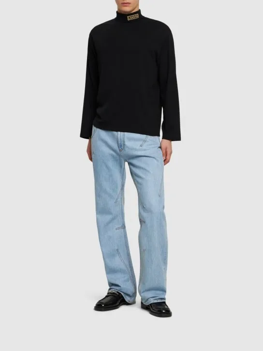 Lanvin   Jersey long sleeve turtleneck t-shirt 