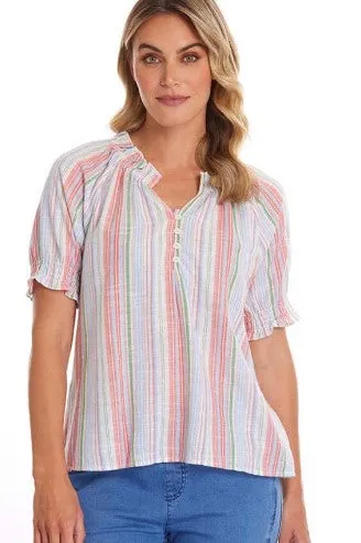 Marco mixed stripe shirt