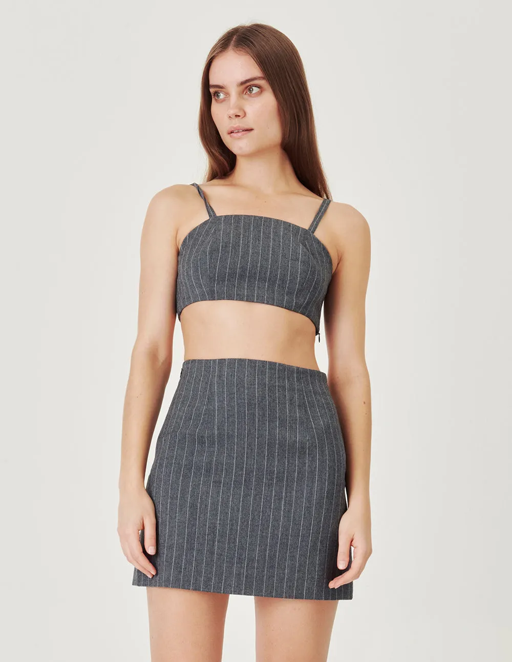 MARK FAST A-shaped wool blend skirt