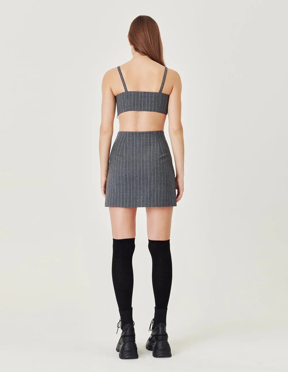 MARK FAST A-shaped wool blend skirt