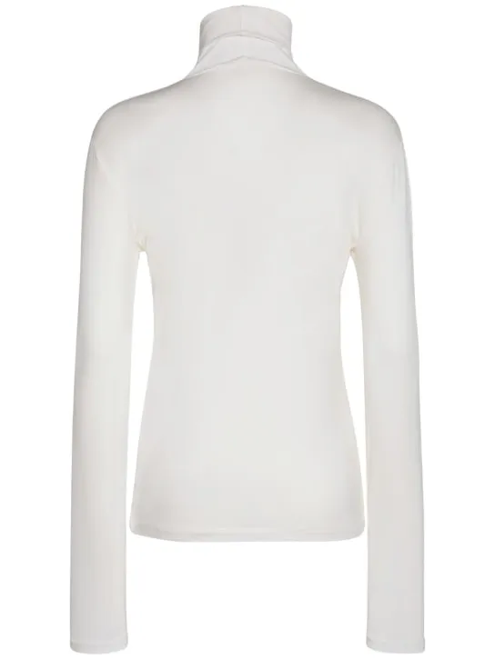 Max Mara   Dede stretch viscose turtleneck top 