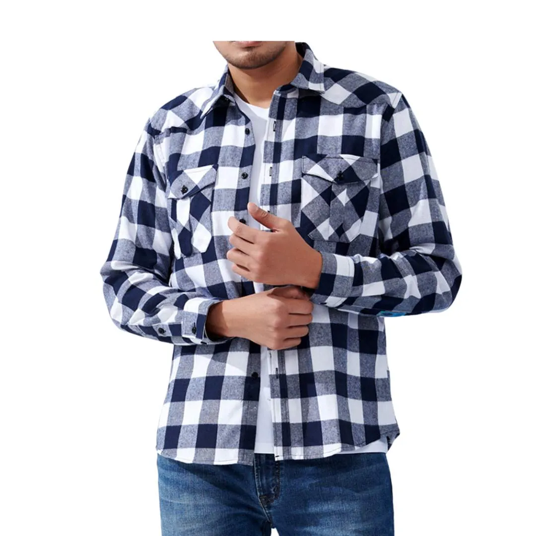 Men’s Button Down Plaid Shirt