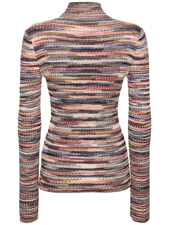 Missoni   Knit viscose turtleneck sweater 