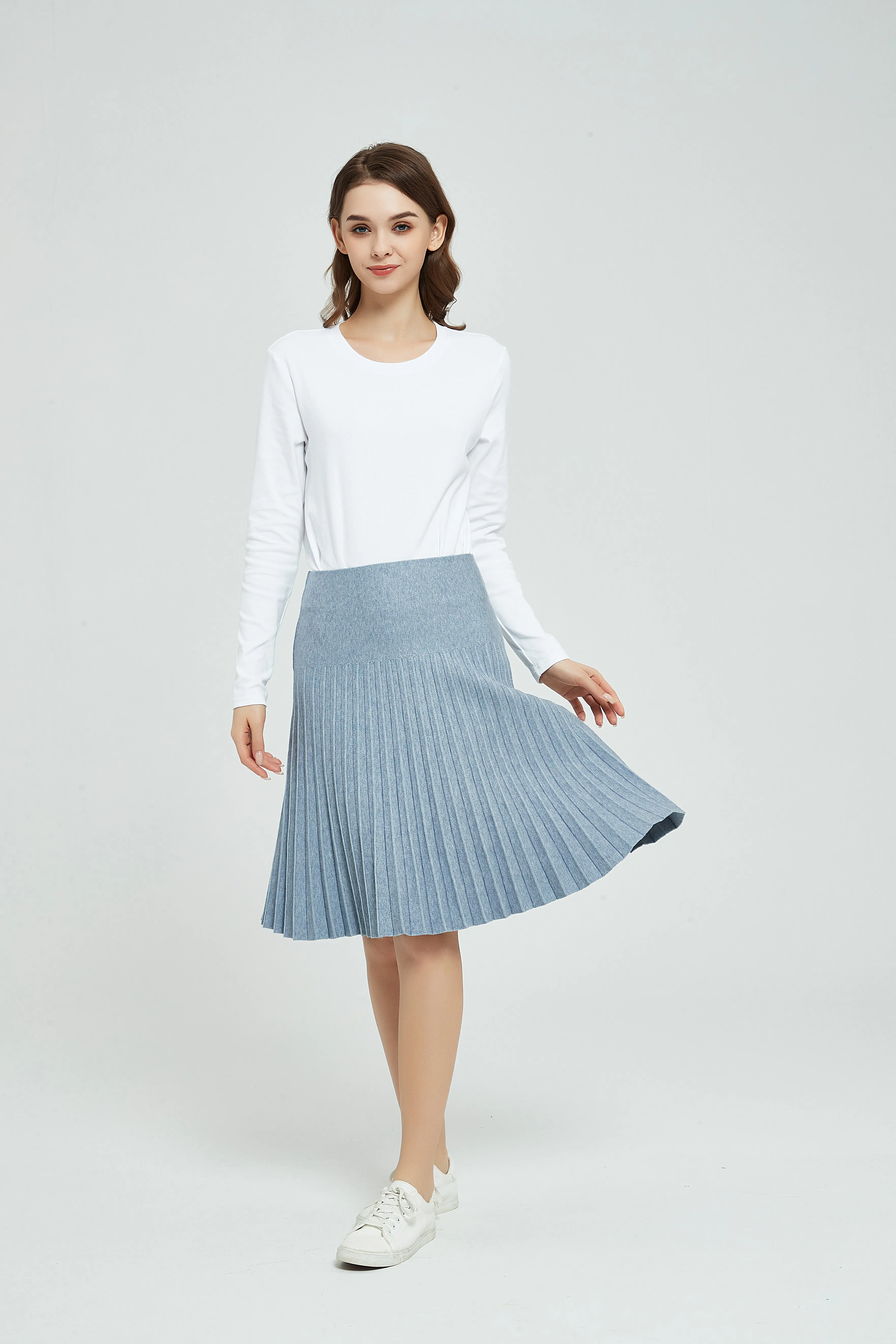 MM YEAR ROUND PLEATED - VINTAGE DENIM WASH