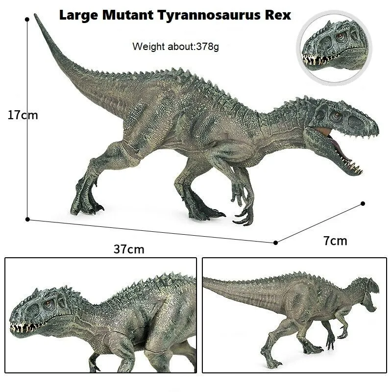 Movable Jaw Realistic Dinosaur Toy Figure - Indominus Rex, Tyrannosaurus, Indoraptor