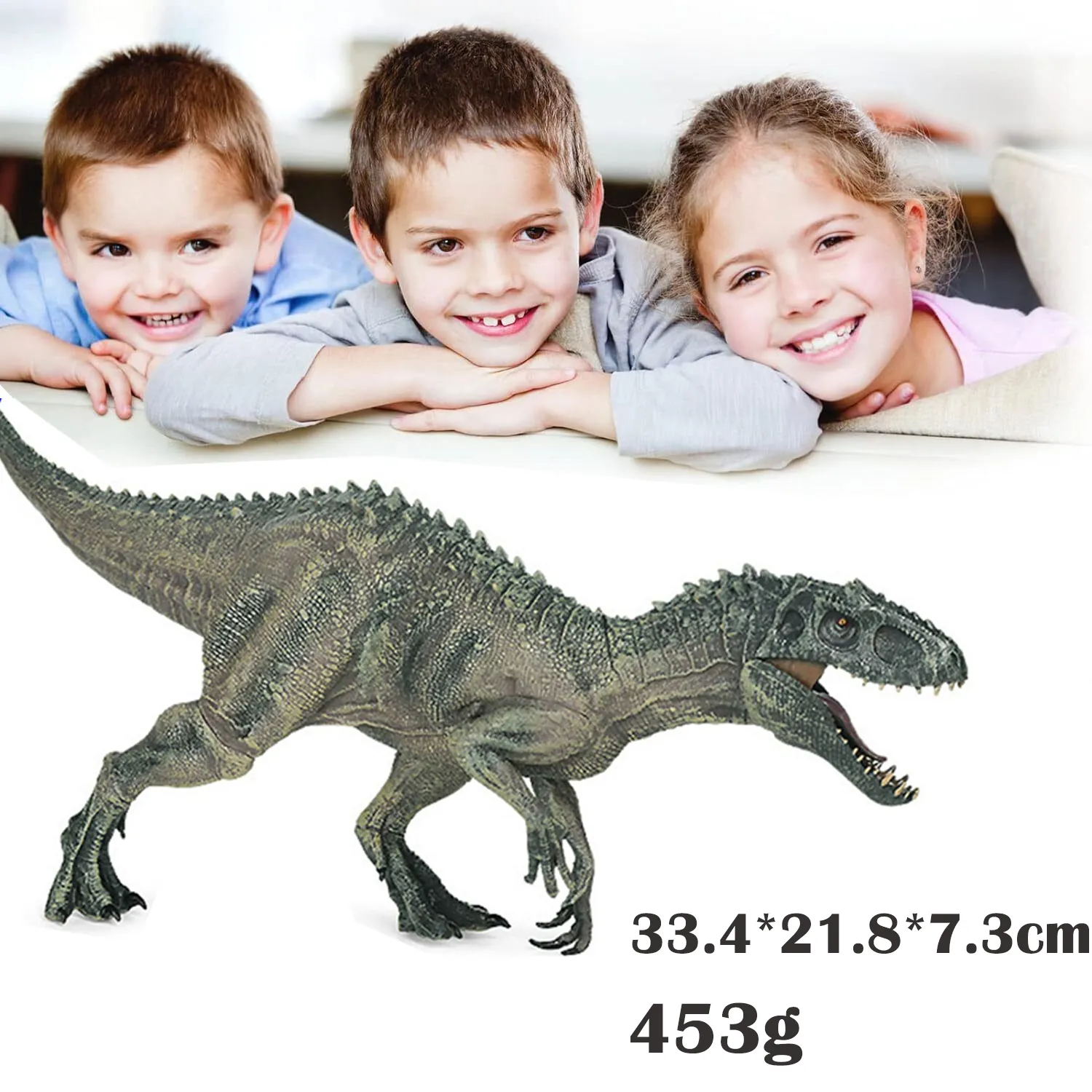 Movable Jaw Realistic Dinosaur Toy Figure - Indominus Rex, Tyrannosaurus, Indoraptor