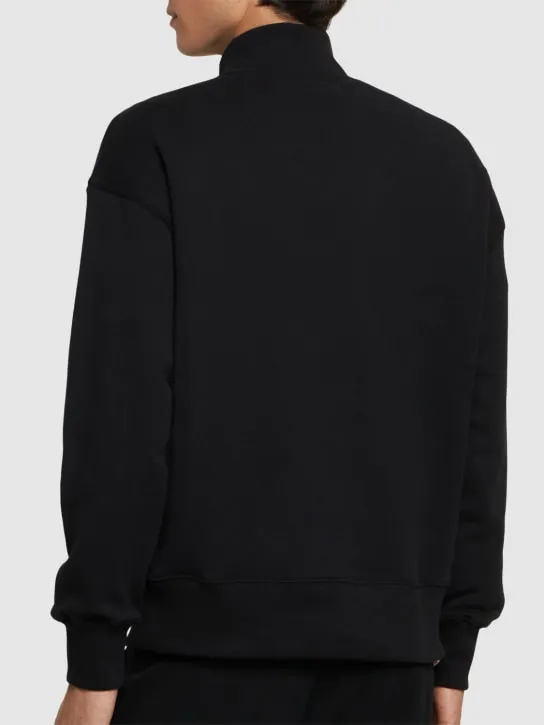 MSGM   Micro logo print turtleneck sweatshirt 