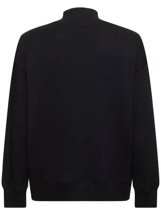 MSGM   Micro logo print turtleneck sweatshirt 