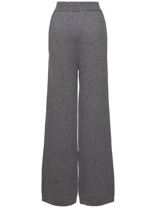 MSGM   Wool blend knit wide sweatpants 