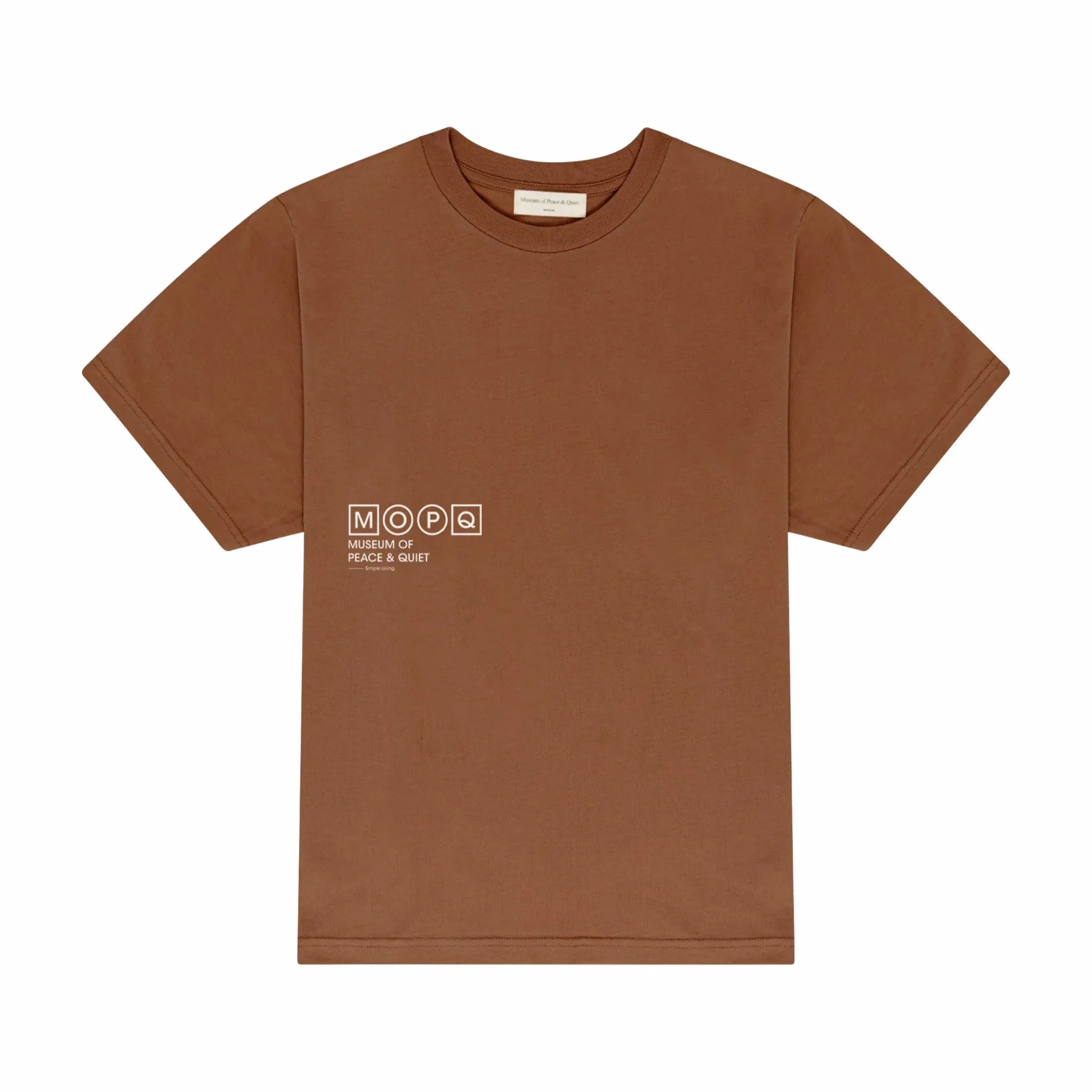 Museum of Peace and Quiet SImple Living T-Shirt (Coral)