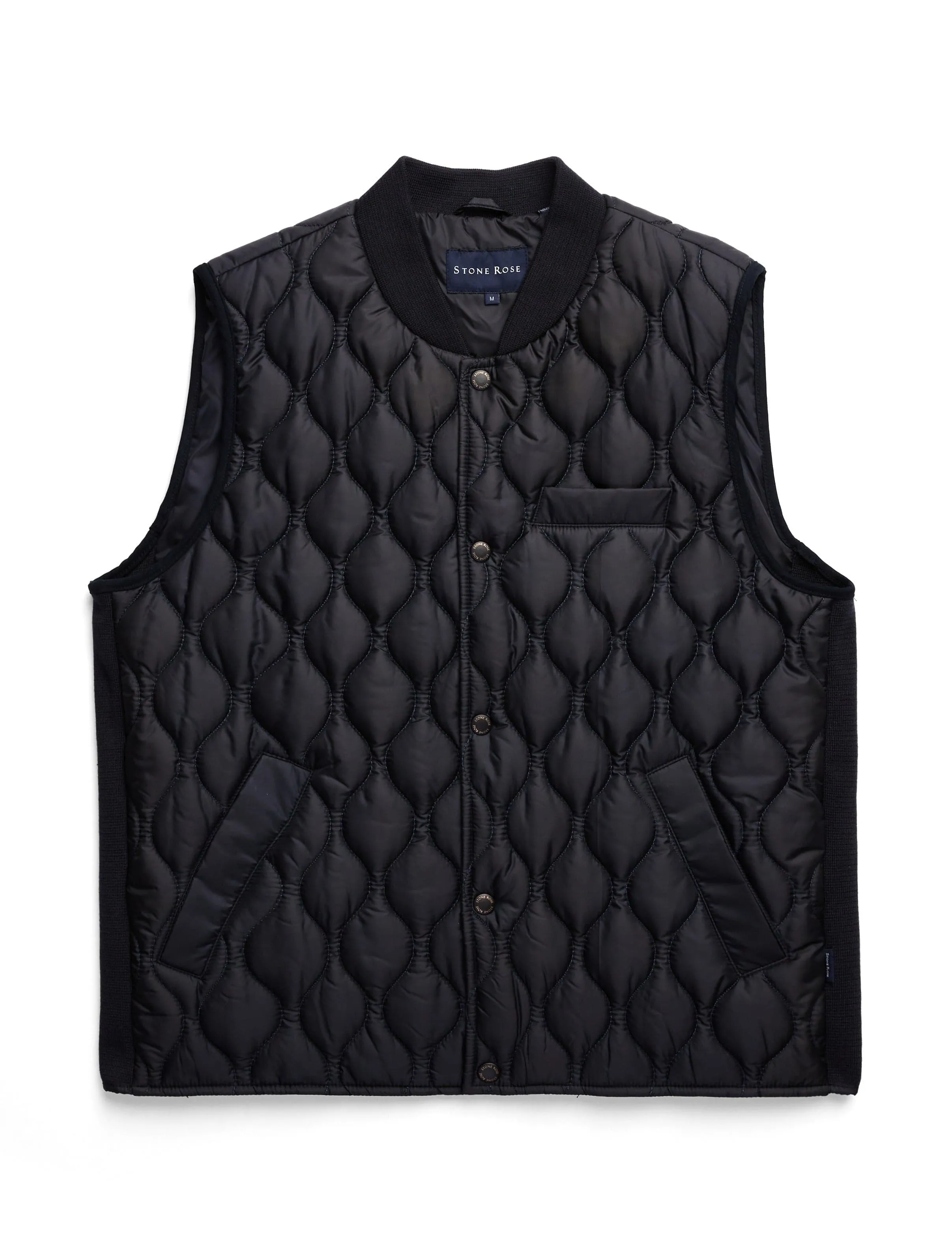 Navy Quilted Puffer Vest