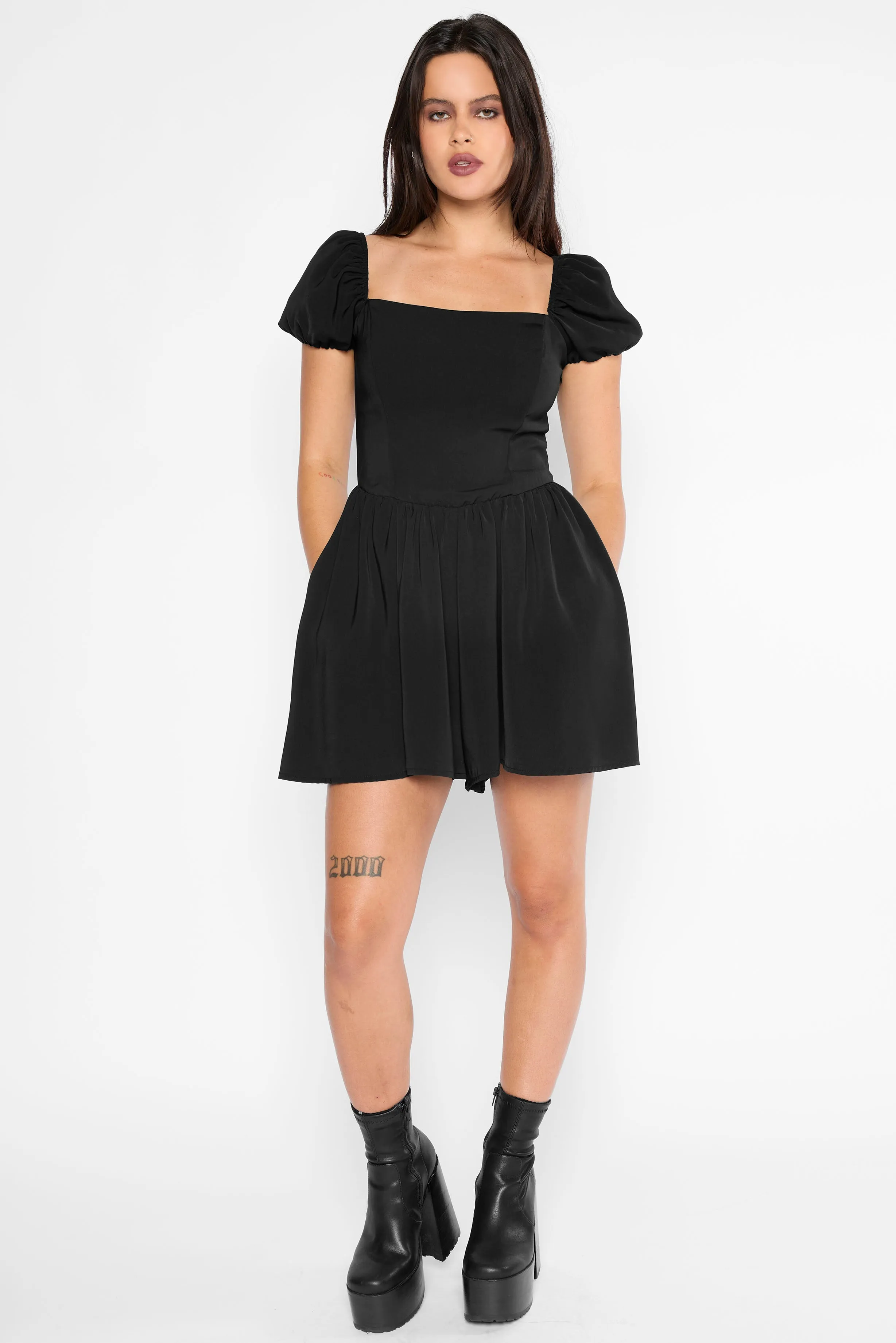 Nevermore Lace-Up Playsuit