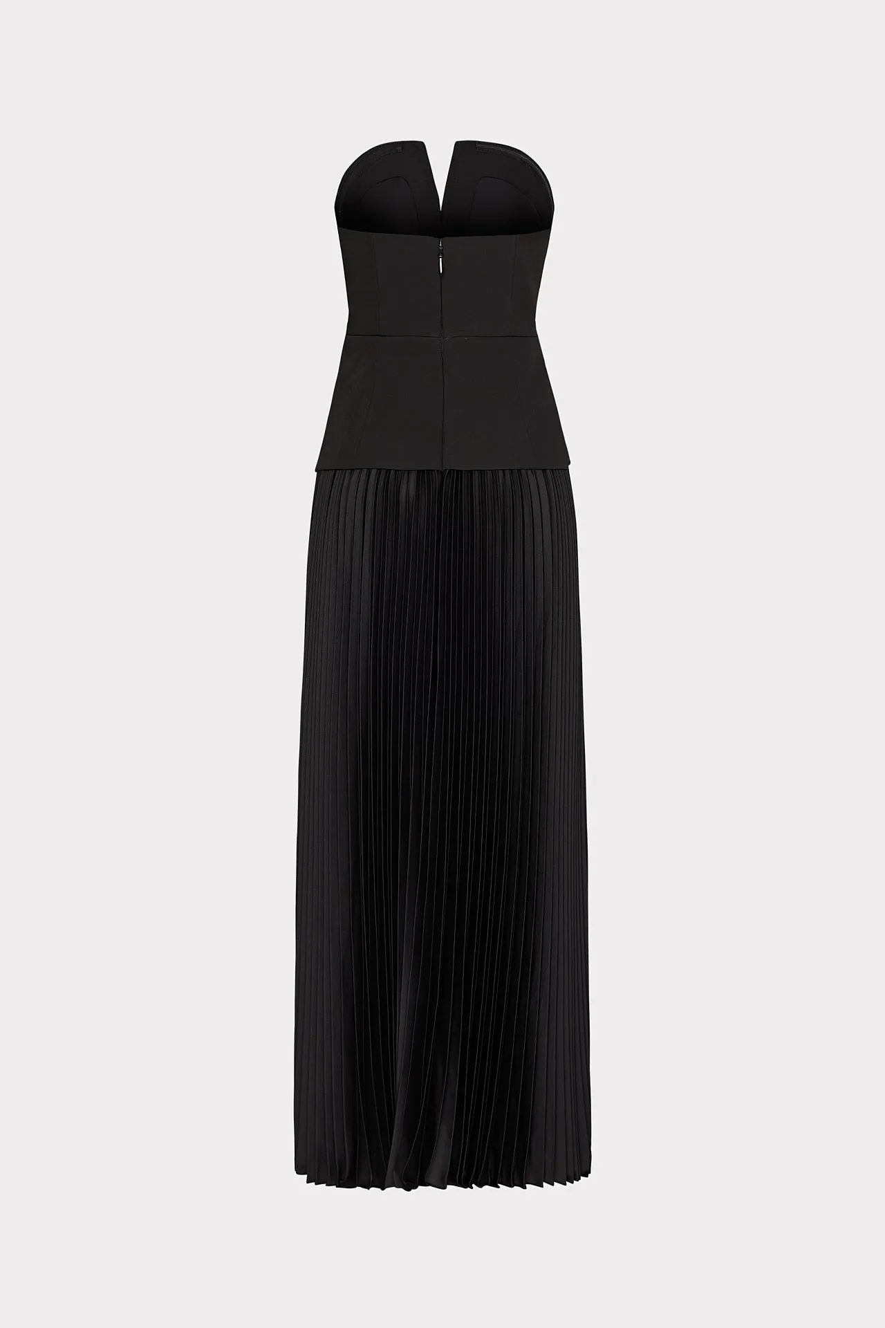 Novalee Strapless Pleated Maxi Dress