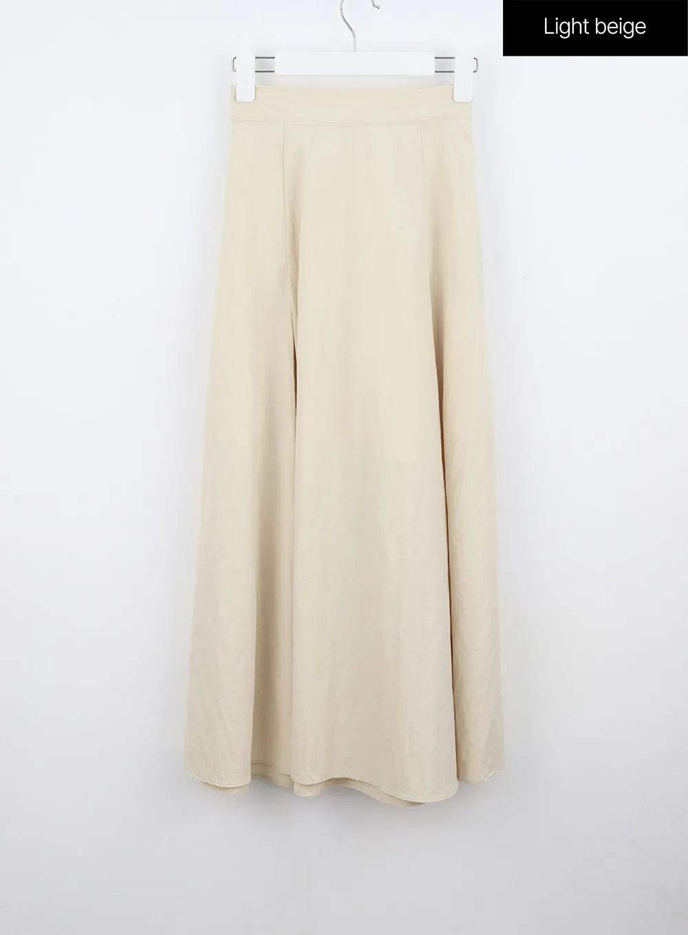 Nylon Pleated Maxi Skirt OU326