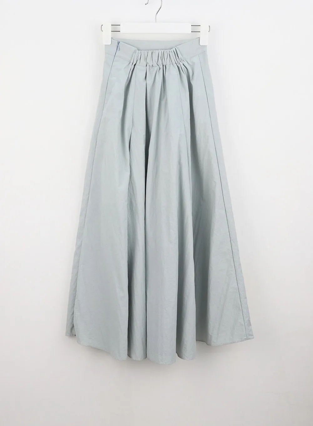 Nylon Pleated Maxi Skirt OU326