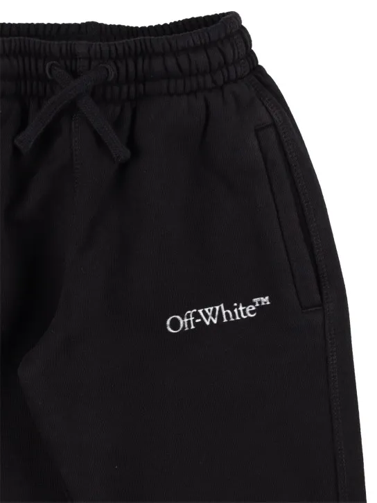 Off-White   Bookish Bit logo cotton sweatpants 