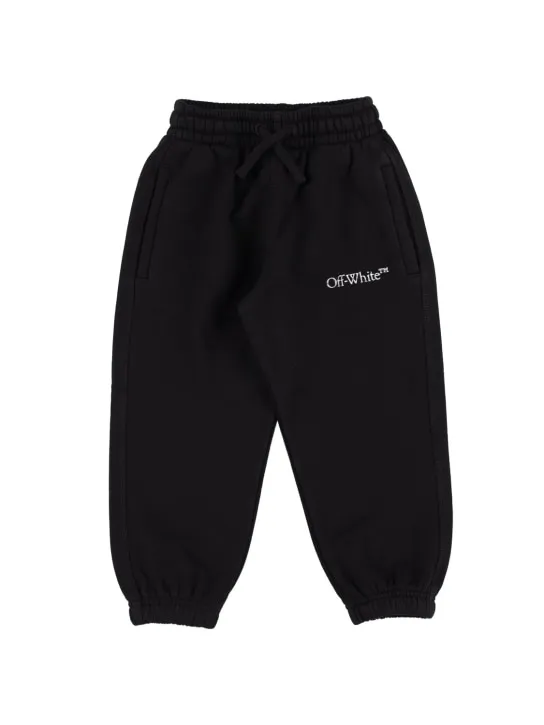 Off-White   Bookish Bit logo cotton sweatpants 