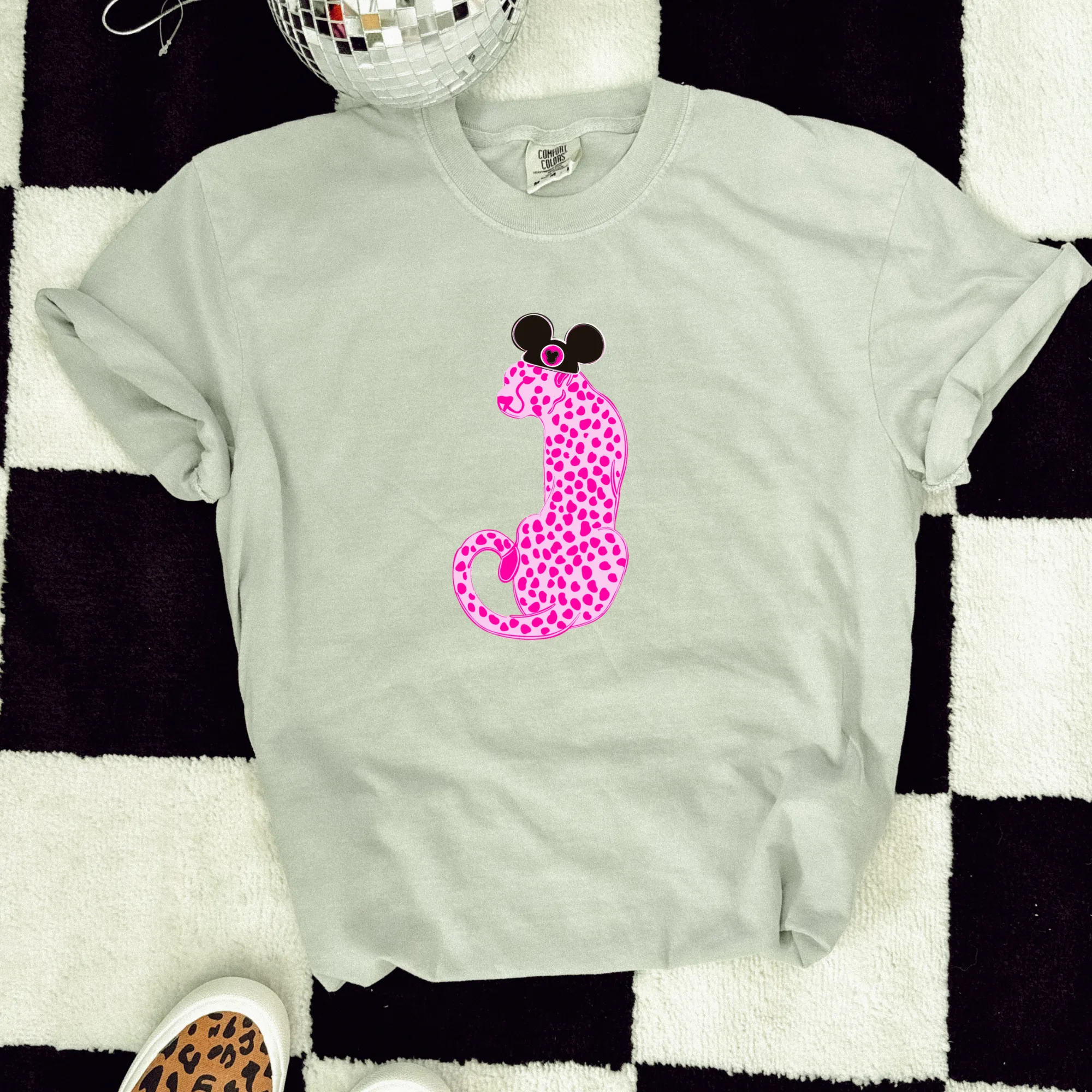 Pink Leopard Magical Ears Shirt