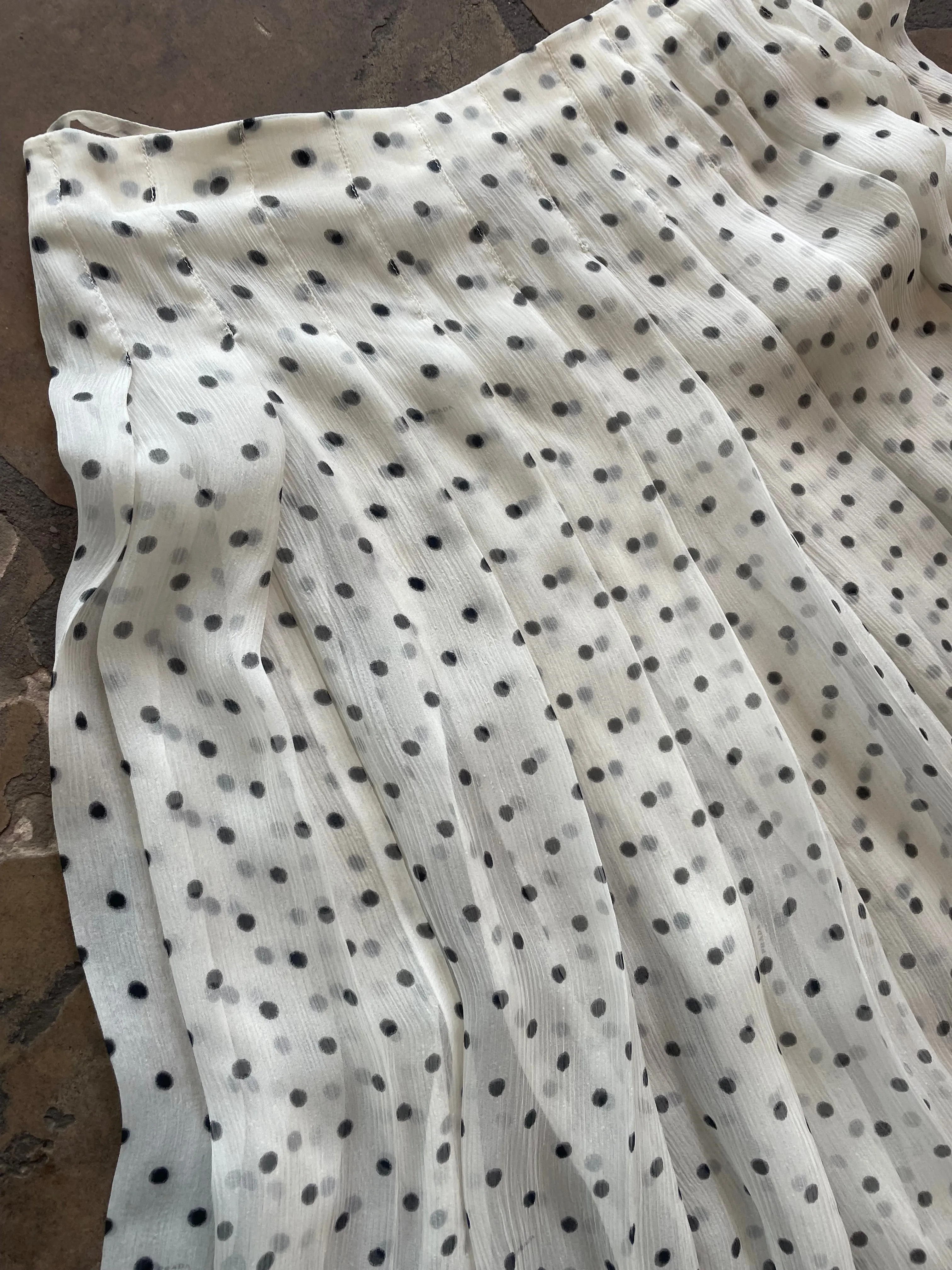 Prada Polka dot skirt