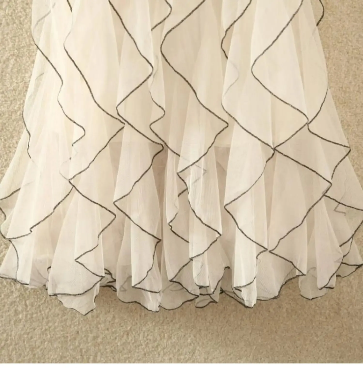 Pre Order:  Cascading Ruffles Midi Tulle Skirt