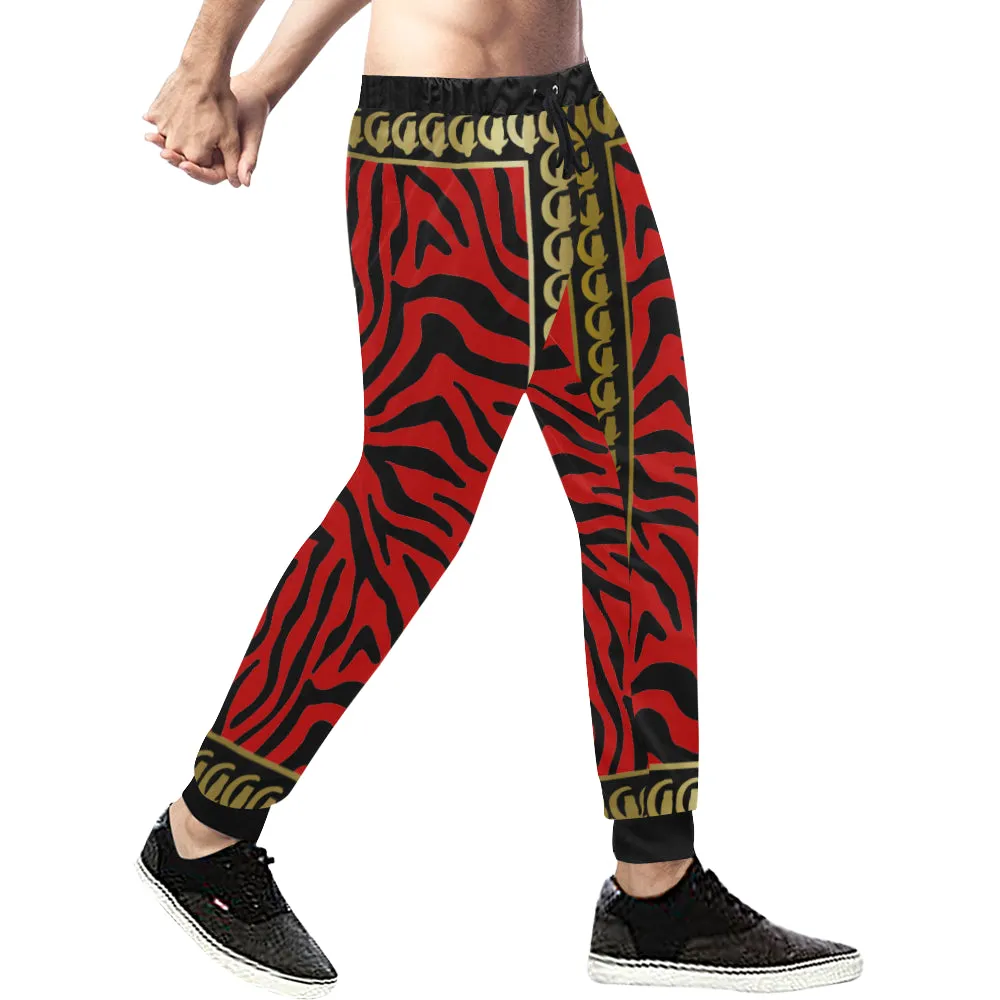 PRIVILEGE Z RED Men's All Over Print Sweatpants