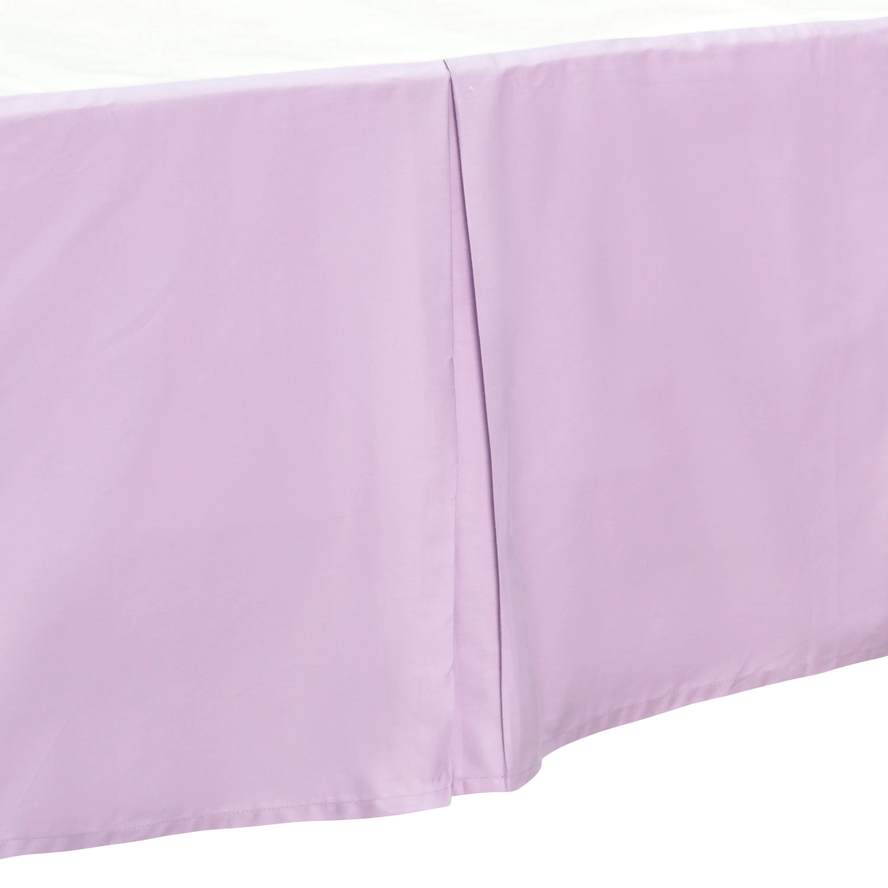 Purple Pleated Crib Skirt