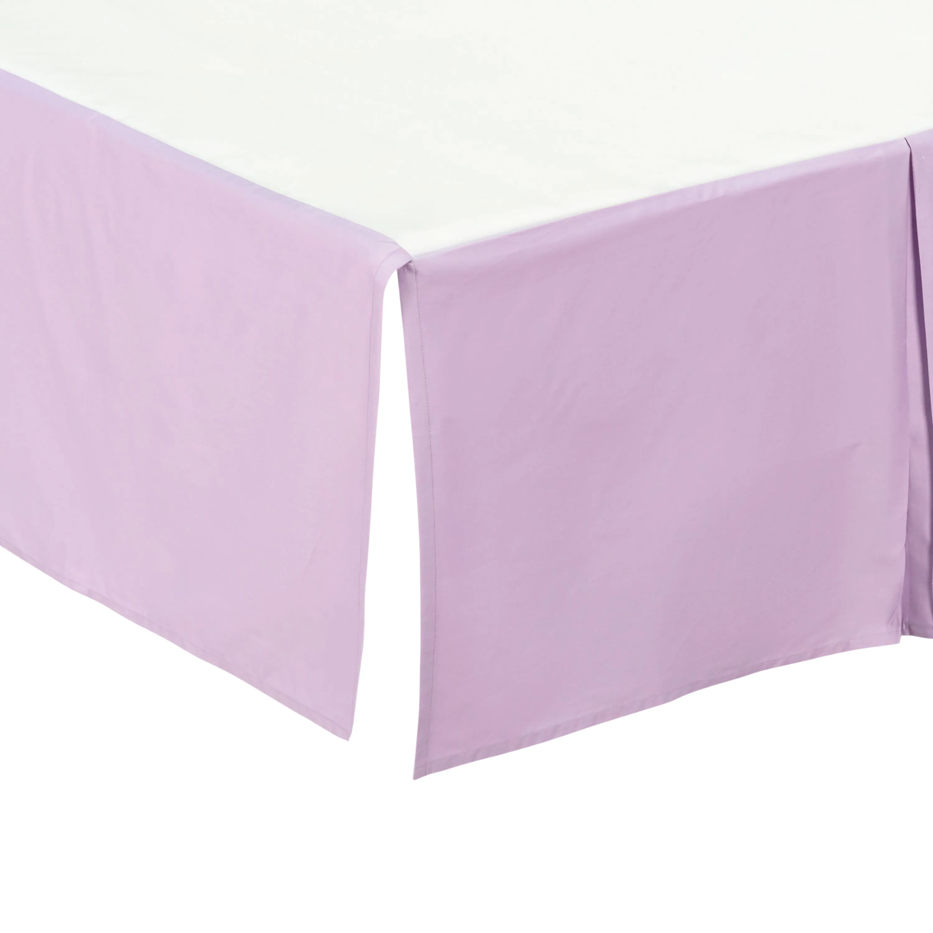 Purple Pleated Crib Skirt