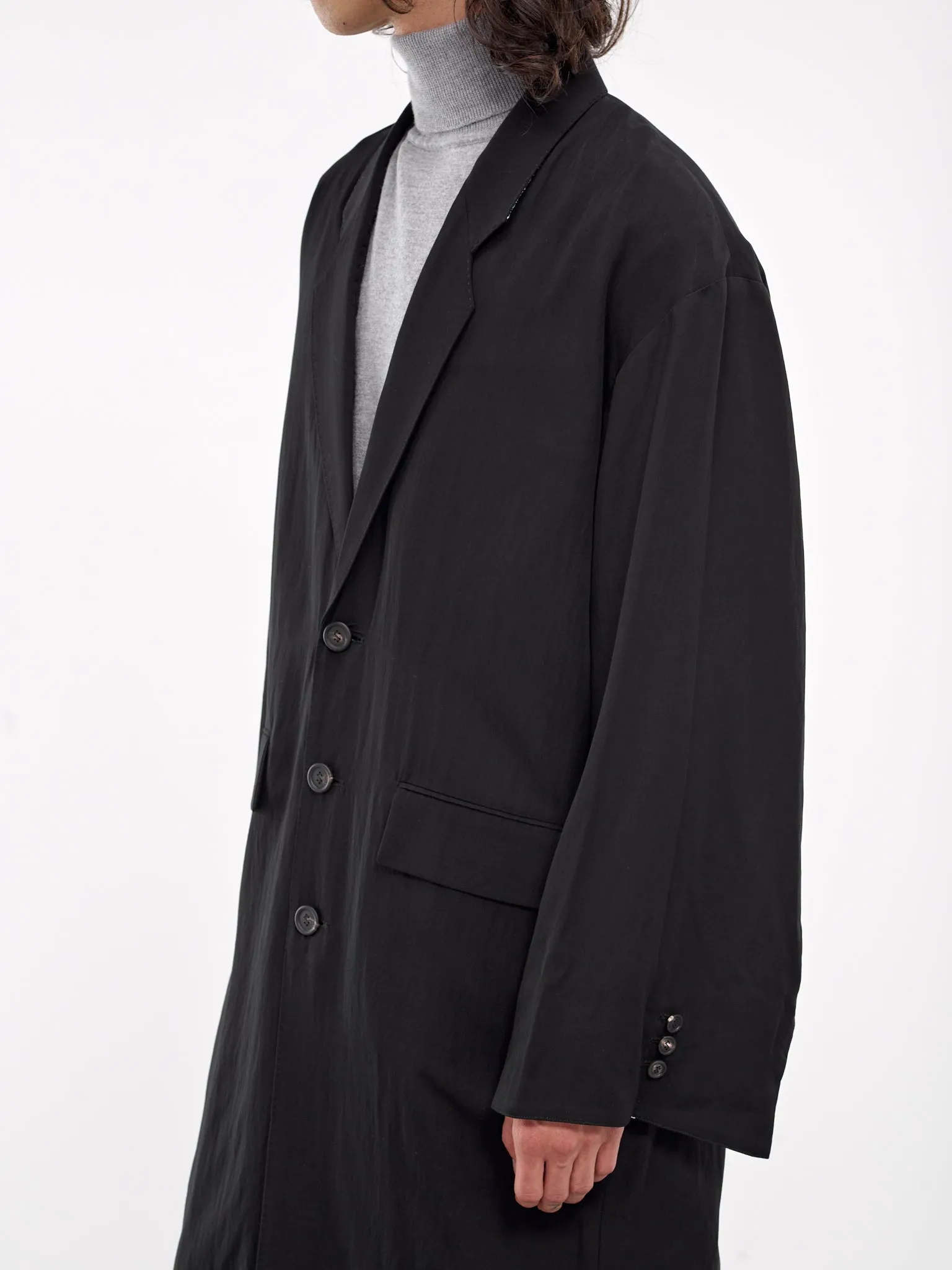 Relaxed Overcoat (S24AW15CT-R-BLACK)