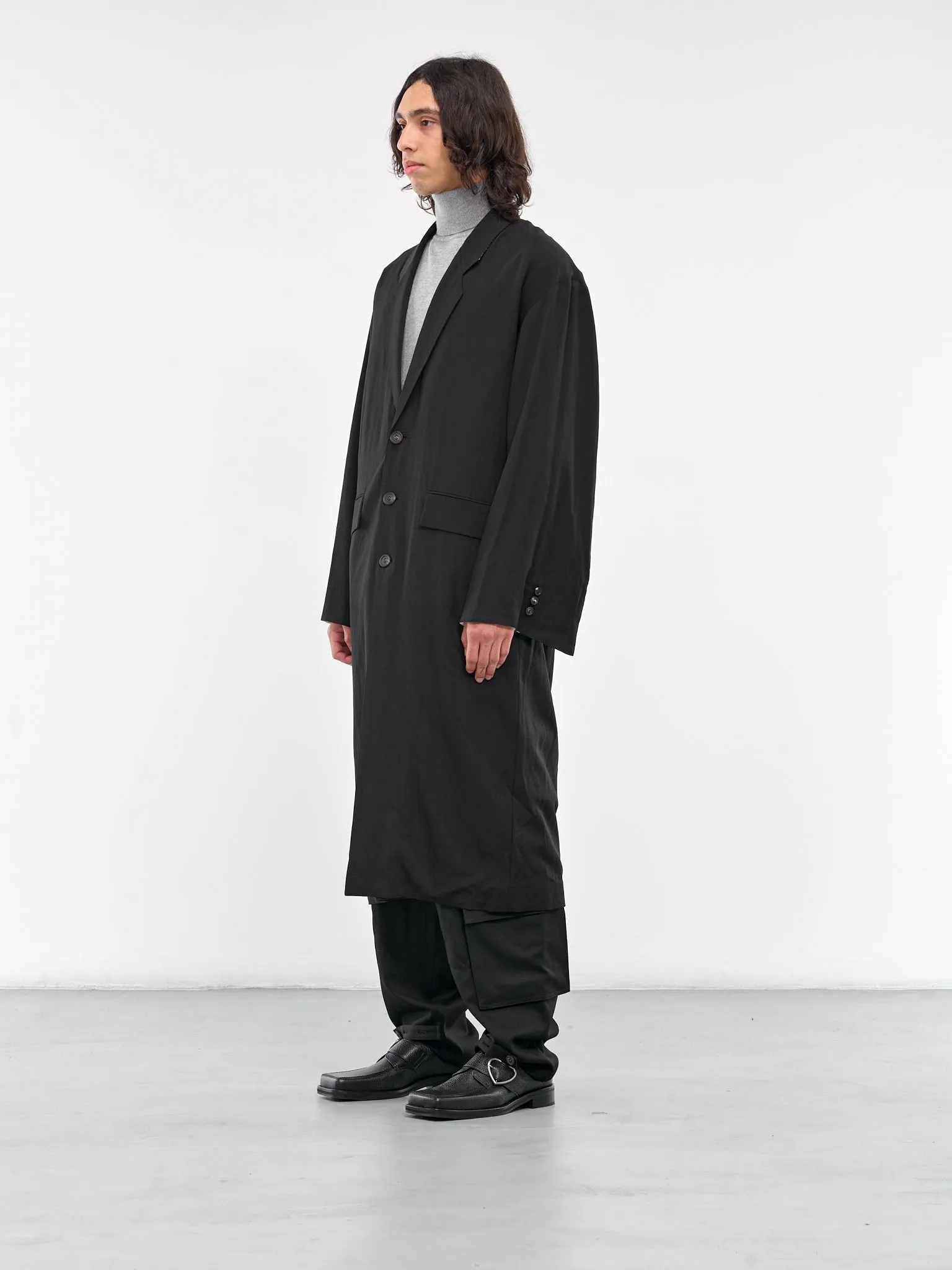 Relaxed Overcoat (S24AW15CT-R-BLACK)