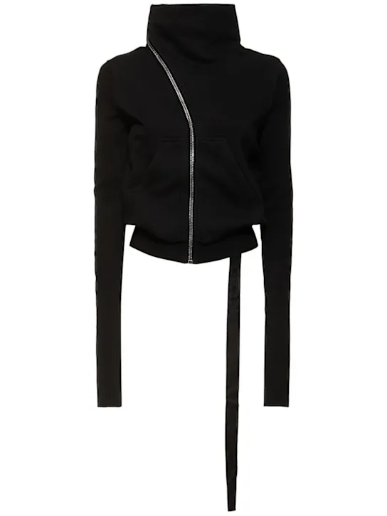 Rick Owens DRKSHDW   Mountain jersey turtleneck sweatshirt 