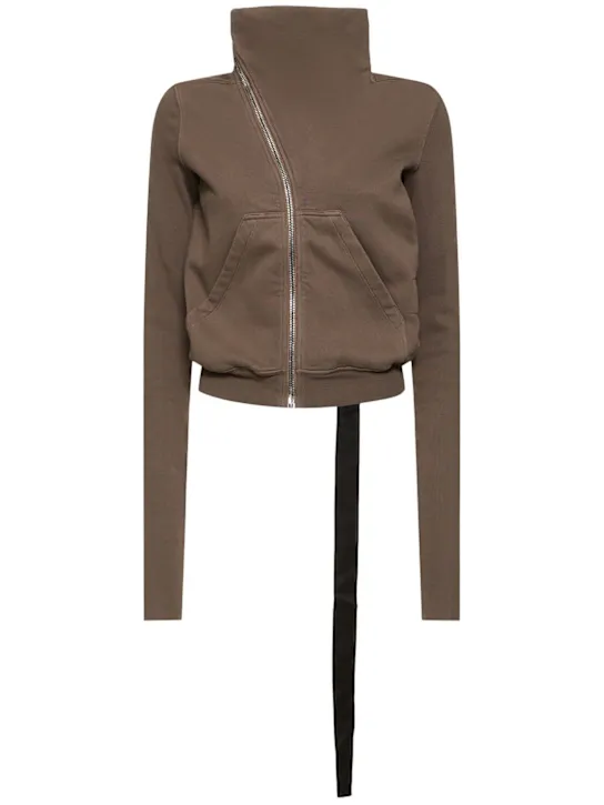 Rick Owens DRKSHDW   Mountain jersey turtleneck sweatshirt 