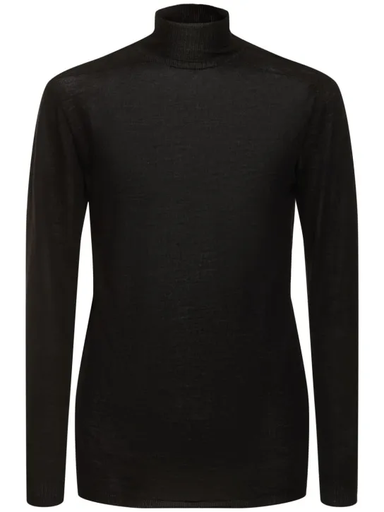 Rick Owens   Level wool turtleneck sweater 