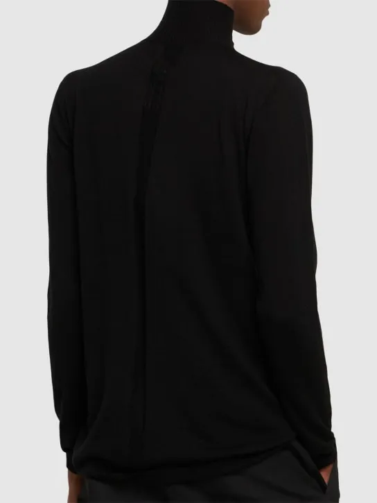 Rick Owens   Level wool turtleneck sweater 