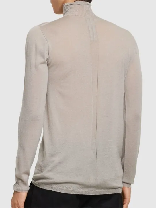 Rick Owens   Level wool turtleneck sweater 