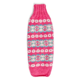 Rose Alpaca Fairisle Dog Sweater