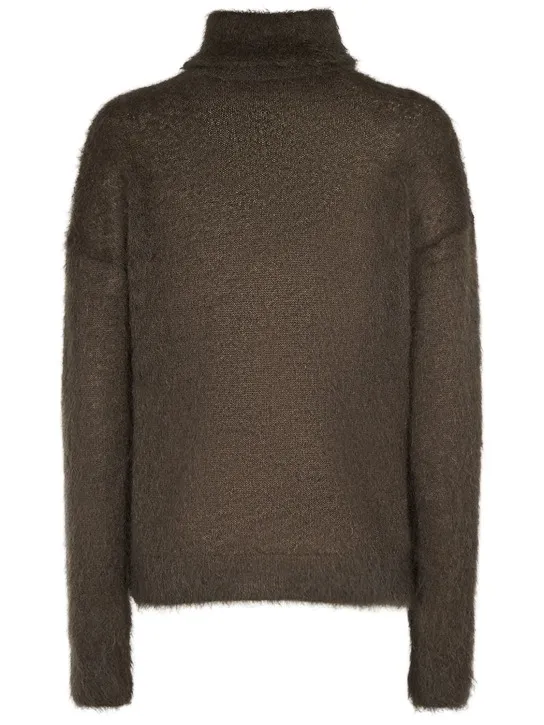 Saint Laurent   Mohair blend turtleneck sweater 