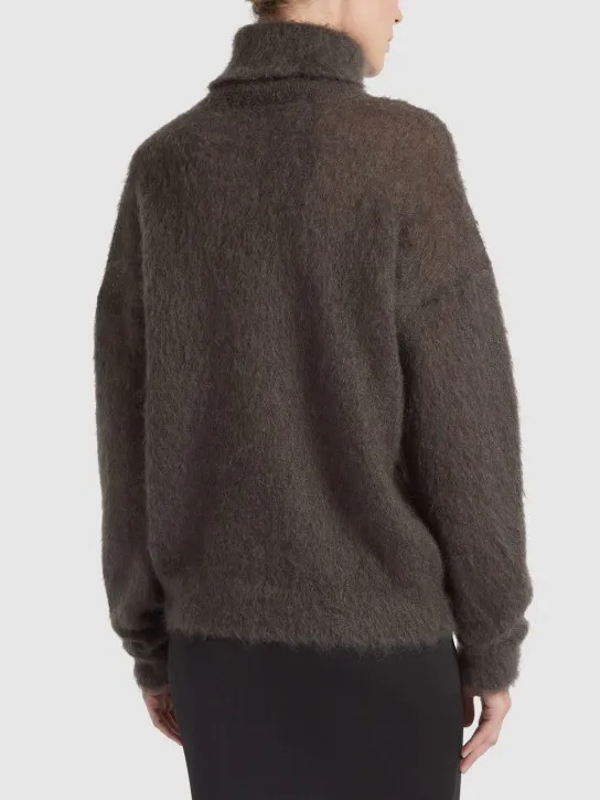 Saint Laurent   Mohair blend turtleneck sweater 