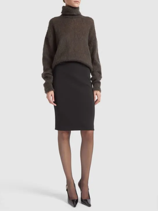 Saint Laurent   Mohair blend turtleneck sweater 