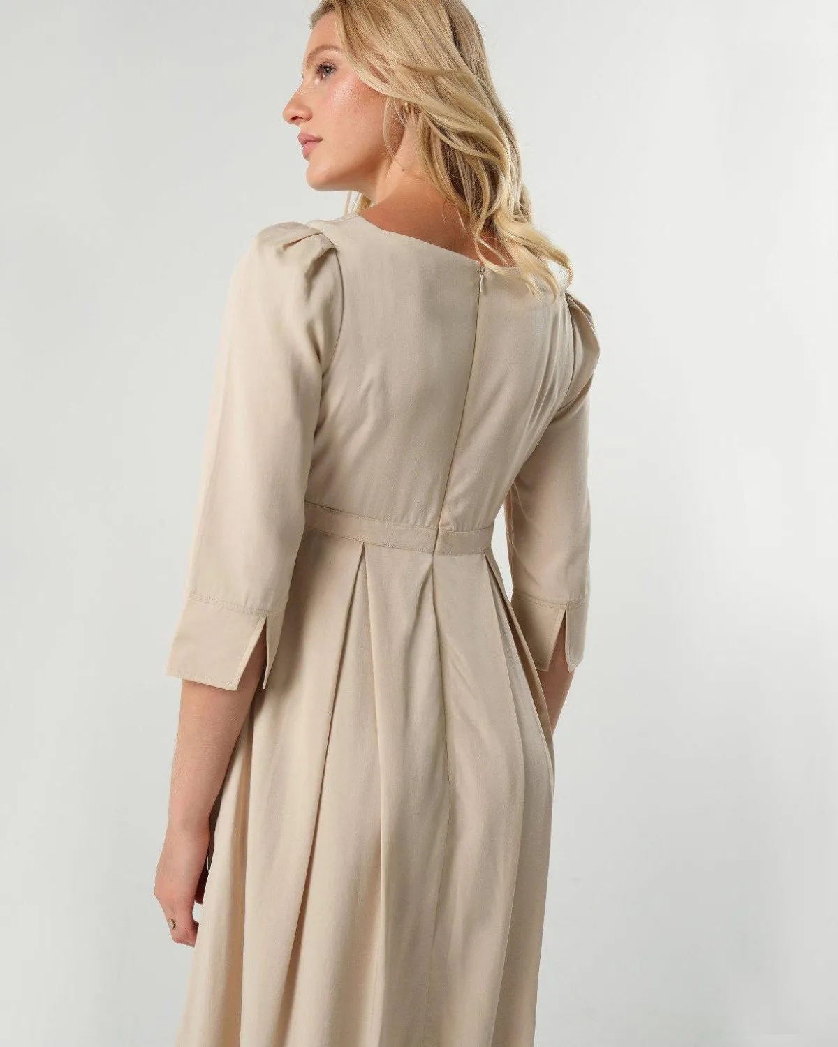 Sarah Empire Maternity & Nursing Dress in TENCEL (Regular & Petite)