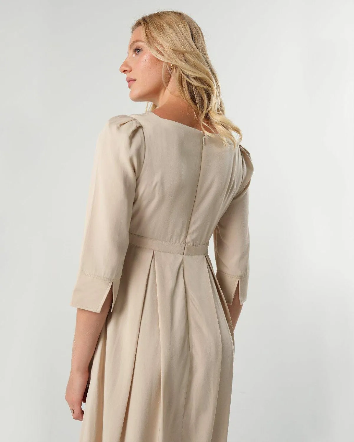 Sarah Empire Maternity & Nursing Dress in TENCEL (Regular & Petite)