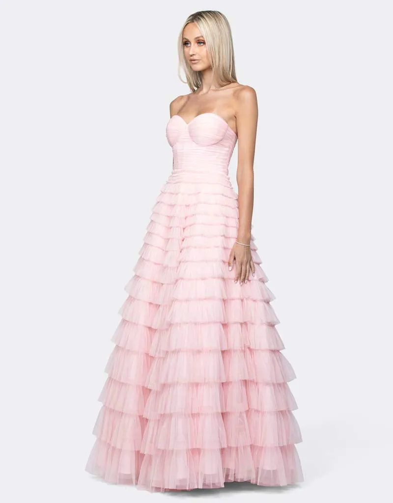 SERENITY SWEETHEART STRAPLESS BALL GOWN B64D15L