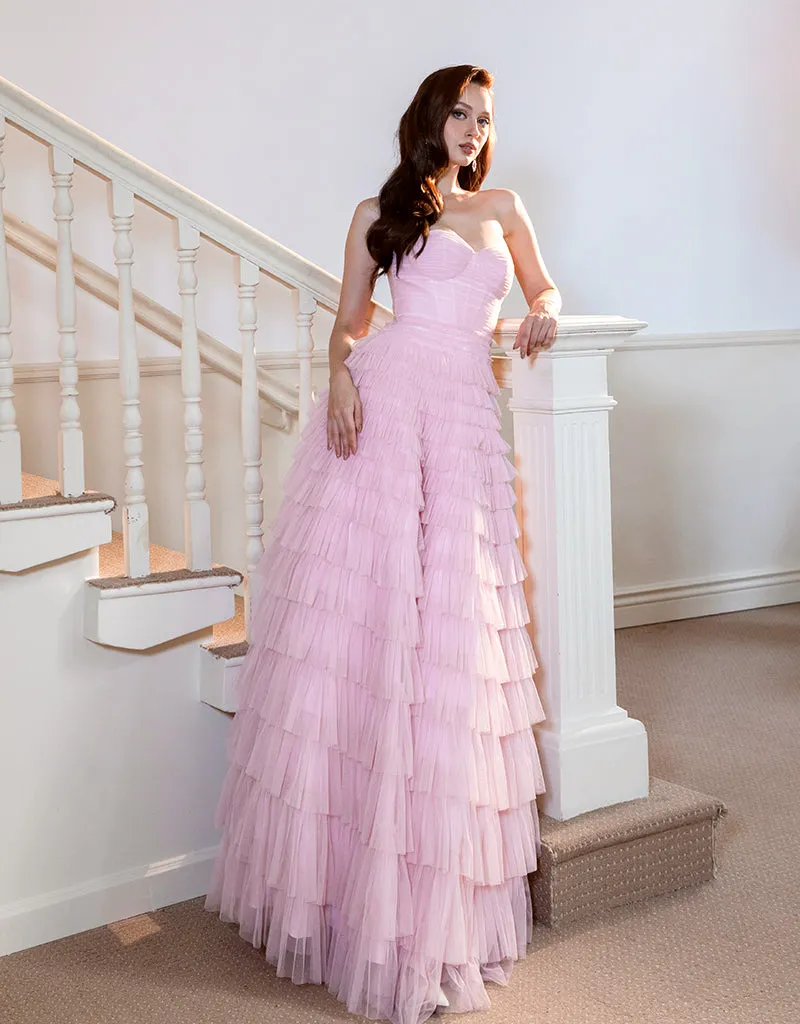 SERENITY SWEETHEART STRAPLESS BALL GOWN B64D15L