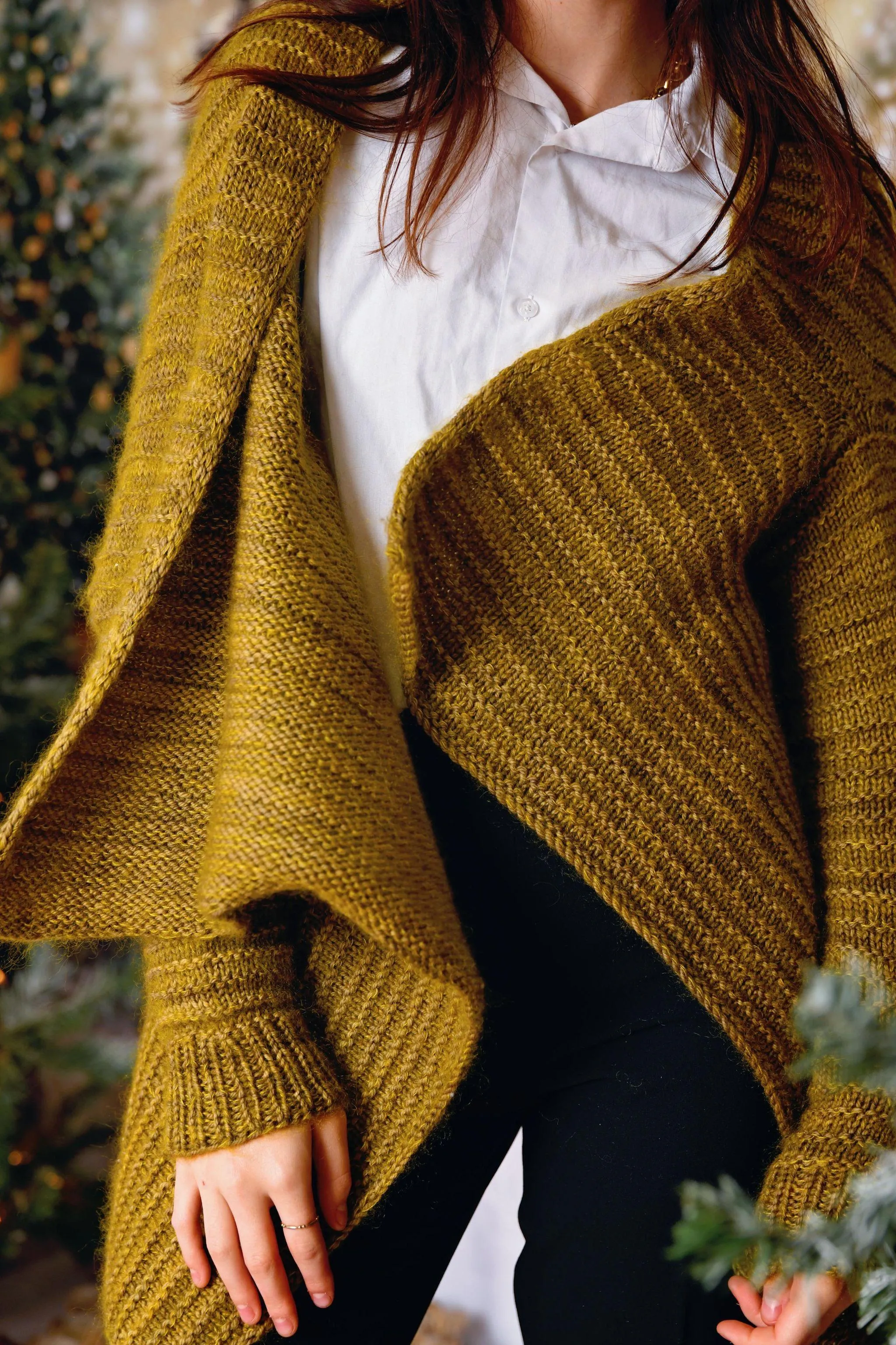 Silva asymmetrical cardigan | Knitting pattern